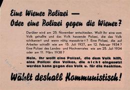 Politik Flugblatt 15 X 10,5 Cm Kommunistische Partei Österreich I-II - Evènements