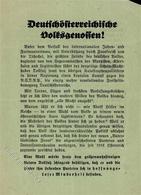 Politik Österreich Flugblatt 15 X 11 Cm Anti Dollfuß I-II - Eventi
