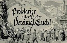 Hoch Die SOZIALDEMOKRATIE - Proletarier Aller Länder Vereinigt Euch! - Mai-Postkarte Verlag Vorwärts I - History