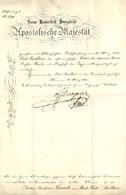Militär Verleihungsurkunde Österreichischer Orden Der Eisernen Krone Erster Klasse 1859 I-II - Other & Unclassified