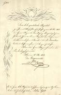 Militär Verleihungsurkunde St. Stanislaus Orden II. Klasse Wien 1852 I-II - Other & Unclassified