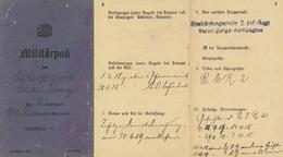 WK I Dokumente Militärpass Mit Eintragung Orden Pr.E.K. I-II - Weltkrieg 1914-18