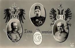 WK I Kaiser Wilhelm I Franz Joseph U. Sultan Mehmed V Foto AK I-II - Guerre 1914-18