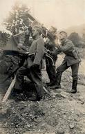 WK I Soldaten Flag Foto AK I-II - Guerre 1914-18