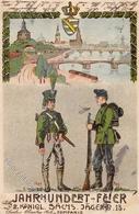 Regiment 2. Königl. Sächs. Jäger Bat. 13 Jahrhundert Feier  1909 I-II - Regiments