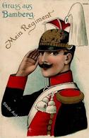 Regiment Bamberg (8600) Mein Regiment  1915 I-II (kleiner Einriss) - Reggimenti