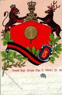 Regiment Nr. 1 Grenad. Regt. Königin Olga 1. Württb. Nr. 119 1906 II (beschnitten, Fleckig) - Reggimenti
