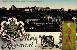 Regiment Nr. 12 Kaserne D. Kgl. Sächs. Feld Artillerie Regts. 1914 I-II - Regimientos