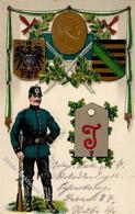 Regiment Nr. 7  Prägedruck 1915 I-II - Régiments