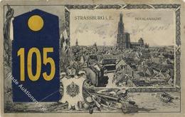 Regiment Strasbourg (67000) Frankreich Nr. 105  Klapp AK I-II - Reggimenti