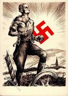 SUDETENLANDBEFREIUNG 1938 WK II - Sign. Künstlerkarte I - War 1939-45