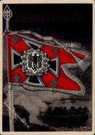 Fahne / Standarte WK II Sig. Klein, G. Nebeltruppe WK II    Künstlerkarte I-II - Weltkrieg 1939-45