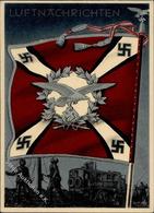 FAHNE/STANDARTE WK II - Karte 18 LUFTNACHRICHTEN I-II - Weltkrieg 1939-45