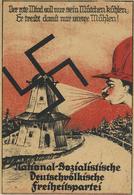 Propaganda WK II - Sehr Frühe NSDAP-Propagandakarte - NS-Vorläufer!! I-II R!R! - Oorlog 1939-45