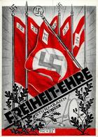 Propaganda WK II Freiheit Ehre Sturmbann III/120 Sign. Geiger, G. Künstler-Karte I-II - Oorlog 1939-45