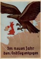 Propaganda WK II Im Neuen Jahhr Dem Erfolg Entgegen Sign. Grünwald Künstler-Karte I-II - Oorlog 1939-45