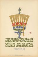 Propaganda WK II Plakat 24 X 36 Cm Wochenspruch Der NSDAP Sign. Wittig-Friesen I-II - Oorlog 1939-45