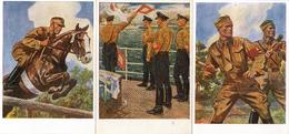 Propaganda WK II SA Reichswettkämpfe Lot Mit 6 Künstler-Karten Und Orign. Umschlag I-II - Oorlog 1939-45