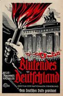 Propaganda WK II WK II Blutendes Deutschland Film Prospekt KEINE AK I-II - Oorlog 1939-45