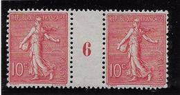 France N°129 Paire Millésime "6" - Neuf **/* - TB - Millesimes