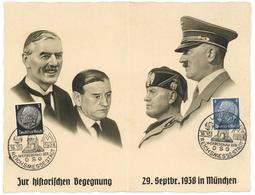 MUSSOLINI-HITLER WK II - Klappkarte Mit S-o I - Guerre 1939-45