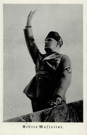 MUSSOLINI-HITLER WK II - S-o Berlin 1937 Auf Block-Marke I-II - Guerra 1939-45