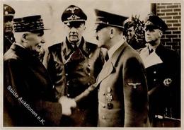 Hitler Marschall Petain PH WK II    Foto AK I-II - Oorlog 1939-45