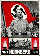 Hitler Nürnberg (8500) WK II Reichsparteitag 1933 I-II (Stauchung Fleckig) - War 1939-45