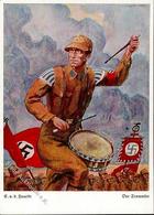 NSDAP-Prop-Ak WK II - Bildkunst Nr. 10 Der TROMMLER Sign. E.v.d.Haardt I-II - War 1939-45