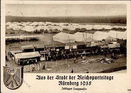 Reichsparteitag WK II Nürnberg (8500) 1935 Zeltlager Langwasser I-II (fleckig) - War 1939-45