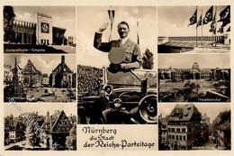 Reichsparteitag WK II Nürnberg (8500) Hitler Foto AK I-II - War 1939-45