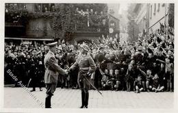 RP NÜRNBERG WK II - Foto-Ak HITLER In Nürnberg Mit SS I - Guerre 1939-45