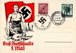 1. MAI GROßDEUTSCHLANDS 1938 WK II - Mit S-o I - Weltkrieg 1939-45