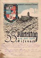 EISENACH - 35. Studenten-KARTELLTAG WARTBURG 1934 - Eckklebestelle! - Guerra 1939-45