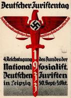 LEIPZIG WK II - DEUTSCHER JURISTENTAG 1933 Sign. Künstlerkarte I-II - War 1939-45