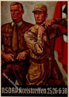 NSDAP WK II - Festpostkarte KREISTREFFEN Der NSDAP 1938 Sign. Künstlerkarte I-II - War 1939-45