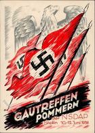 STETTIN WK II - NSDAP-GAUTREFFEN POMMERN 1938 Mit S-o I - Guerra 1939-45