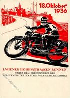 WIEN - HOHENSTRASSEN-MOTORRADRENNEN 1936 - Festkarte Mit S-o I - Oorlog 1939-45