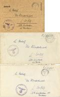 SS Feldpost Lot Mit 3 Belegen I-II - Weltkrieg 1939-45