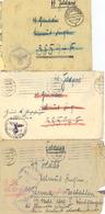 SS Feldpost WK II Lot Mit 3 Belegen 2x Mit Inhalt I-II - Oorlog 1939-45