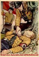 SS Propaganda WK II Sign. Albrecht, Felix II- (fleckig, Haftlöcher) - Oorlog 1939-45