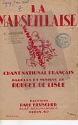 59- LINSELLES-RARE PARTITION LA MARSEILLAISE-ROUGET DE LISLE-CACHET P. GHESQUIERE ACCORDEONISTE-TOURCOING-BEUSCHER PARIS - Scores & Partitions