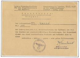 SS WK II Gesundheitszeugnis Für SS Diensthund Nella Nr. 2083 I-II - Oorlog 1939-45
