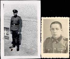 SS WK II Soldat Lot Mit 2 Fotos KEINE AK I-II - Oorlog 1939-45