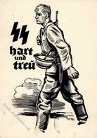 SS-Prop-Ak WK II - SS HART Und TREU Als SS-Feldpost 1940, Sign. Thobu I-II Selten ! - Oorlog 1939-45
