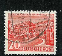 Berlin 1949: Mi.-Nr. 49 IV (PM 9): Berliner Bauten   Gest. - Errors & Oddities