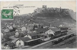 CPA Saint FLOUR Cantal Auvergne Circulé Gare Train Chemin De Fer - Saint Flour