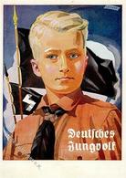 WK II HJ Propaganda Sign. Luther Künstler-Karte I-II - Guerre 1939-45