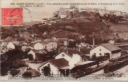 CPA Saint FLOUR Cantal Auvergne Circulé Gare Train Chemin De Fer - Saint Flour