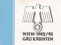 WHW WK II - GAU KÄRNTEN 1942-43 - WHW NSV-Klappkärtchen I-II - Guerra 1939-45